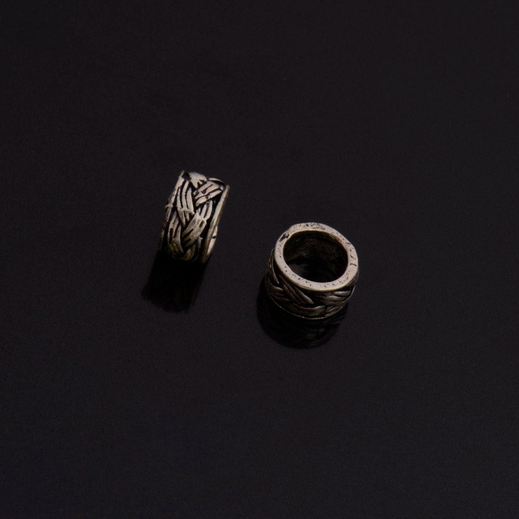 925 Sterling Silver Large Hole Bead Rings, Silver Hole Beads Rings, Solid Silver Rings, Jewelry Making Findings, M137