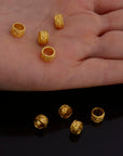 24K Gold Vermeil and 925 Silver Large Hole Bead Rings, Hole Beads Rings, Gold Plated Bead Rings, Jewelry Making Findings, M/VM137