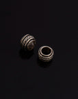 24K Gold Vermeil and 925 Silver Large Hole Bead Rings, Hole Beads Rings, 24K Gold Plated Bead Rings, Jewelry Making Findings, M/VM138