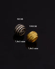 24K Gold Vermeil and 925 Silver Large Hole Bead Rings, Hole Beads Rings, 24K Gold Plated Bead Rings, Jewelry Making Findings, M/VM138