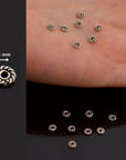 925 Sterling Silver Separators, Handmade Silver Separators, Solid Silver Beads, Spacer Beads, Jewelry Supply, M124