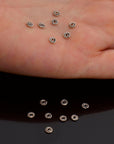 925 Sterling Silver Separators, Handmade Silver Separators, Solid Silver Beads, Spacer Beads, Jewelry Supply, M124