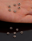 24K Gold Vermeil & 925 Silver Separators, Handmade Silver Beads in 24K Gold, Solid Silver Beads, Spacer Beads, Jewelry Supply, M/VM126