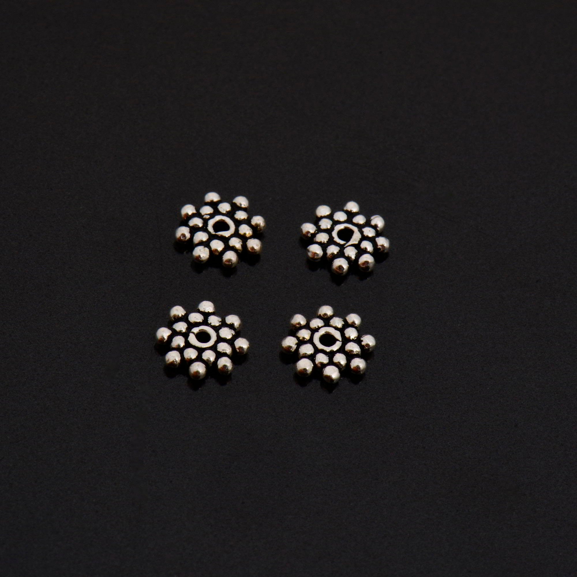 925 Sterling Silver Separators, Handmade Silver Separators, Solid Silver Beads, Spacer Beads, Jewelry Supply, M127