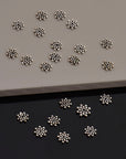 24K Gold Vermeil & 925 Silver Separators, Handmade Silver Beads in Gold, Solid Silver Beads, Spacer Beads, Jewelry Supply, M/VM127
