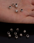 925 Sterling Silver Large Hole Bead Rings, Silver Hole Beads Rings, Solid Silver Rings, Jewelry Making Findings, M139