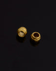 24K Gold Vermeil Large Hole Bead Rings, 925 Silver Hole Beads Rings, 24K Gold Plated Bead Rings, Jewelry Making Findings, VM139