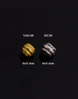 24K Gold Vermeil & 925 Silver Large Hole Bead Rings, Silver Hole Beads Rings, 24K Gold Plated Bead Rings, Jewelry Making Findings, M/VM139
