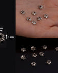 24K Gold Vermeil & 924 Silver Bead Caps, Handmade Silver Bead Caps in Gold, Silver Bead Caps, Spacer Bead Caps, Jewelry Supplies, M/VM143