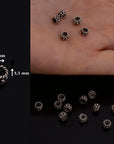 925 Sterling Silver Separators, Handmade Silver Separators, Solid Silver Beads, Spacer Beads, Jewelry Supply, M144
