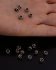 925 Sterling Silver Separators, Handmade Silver Separators, Solid Silver Beads, Spacer Beads, Jewelry Supply, M144