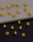 24K Gold Vermeil Separators, Handmade Silver Beads in 24K Gold, 925 Solid Silver Beads, Spacer Beads, Jewelry Supply, VM144