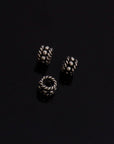24K Gold Vermeil & 925 Silver Separators, Handmade Silver Beads in 24K Gold, Solid Silver Beads, Spacer Beads, Jewelry Supply, M/VM144