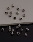 24K Gold Vermeil & 925 Silver Separators, Handmade Silver Beads in 24K Gold, Solid Silver Beads, Spacer Beads, Jewelry Supply, M/VM144