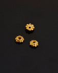 24K Gold Vermeil Separators, Handmade Silver Beads in 24K Gold, 925 Solid Silver Beads, Spacer Beads, Jewelry Supply, VM128