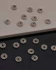 925 Sterling Silver Separators, Handmade Silver Separators, Solid Silver Beads, Spacer Beads, Jewelry Supply, M130B