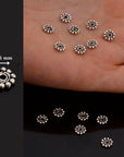 24K Gold Vermeil & 925 Silver Separators, Handmade Silver Beads in Gold, Solid Silver Beads, Spacer Beads, Jewelry Supply, M/VM130 A-B
