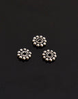 24K Gold Vermeil & 925 Silver Separators, Handmade Silver Beads in Gold, Solid Silver Beads, Spacer Beads, Jewelry Supply, M/VM130 A-B