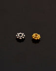 24K Gold Vermeil & 925 Silver Separators, Handmade Silver Beads in Gold, Solid Silver Beads, Spacer Beads, Jewelry Supply, M/VM133