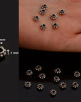 925 Sterling Silver Separators, Handmade Silver Separators, Solid Silver Beads, Spacer Beads, Jewelry Supply, M134A