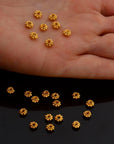 24K Gold Vermeil Separators, Handmade Silver Beads in 24K Gold, 925 Solid Silver Beads, Spacer Beads, Jewelry Supply, VM134A