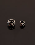 24K Gold Vermeil & 925 Silver Separators, Handmade Silver Beads in 24K Gold, Solid Silver Beads, Spacer Beads, Jewelry Supply, M/VM135 A-B