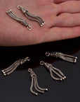 925 Sterling Silver Small Tassels, Handmade Silver Tassels, Solid Silver Tassels, Pendants Tassels, Jewelry Supply, M105