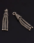24K Gold Vermeil Small Tassels, Handmade Silver Tassels in 24K Gold, 925 Solid Silver Tassels, Pendants Tassels, Jewelry Supply, M/VM105