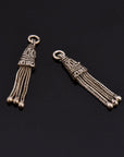 925 Sterling Silver Small Tassels, Handmade Silver Tassels, Solid Silver Tassels, Pendants Tassels, Jewelry Supply, M106