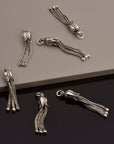 925 Sterling Silver Small Tassels, Handmade Silver Tassels, 925 Solid Silver Tassels, Pendants Tassels, Jewelry Supply, M107