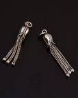 925 Sterling Silver Small Tassels, Handmade Silver Tassels, 925 Solid Silver Tassels, Pendants Tassels, Jewelry Supply, M107