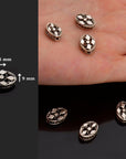 925 Sterling Silver Flat Tube Spacer Beads, Handmade Silver Spacer Beads, Solid Silver Spacer Beads, Jewelry Supply, M120
