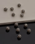 925 Sterling Silver Filigree Beads, Handmade Silver Beads, Solid Silver Beads, Spacer Beads, Jewelry Supply, M121B