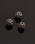 925 Sterling Silver Filigree Beads, Handmade Silver Beads, Solid Silver Beads, Spacer Beads, Jewelry Supply, M121B