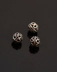 925 Sterling Silver Filigree Beads, Handmade Silver Beads, Solid Silver Beads, Spacer Beads, Jewelry Supply, M121A
