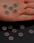 925 Sterling Silver Separators, Handmade Silver Separators, Solid Silver Beads, Spacer Beads, Jewelry Supply, M132B