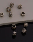 925 Sterling Silver Large Hole Bead Rings, Silver Hole Beads Rings, Solid Silver Rings, Jewelry Making Findings, M137