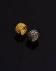 24K Gold Vermeil and 925 Silver Large Hole Bead Rings, Hole Beads Rings, Gold Plated Bead Rings, Jewelry Making Findings, M/VM137