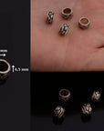 24K Gold Vermeil and 925 Silver Large Hole Bead Rings, Hole Beads Rings, Gold Plated Bead Rings, Jewelry Making Findings, M/VM137