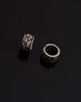 24K Gold Vermeil and 925 Silver Large Hole Bead Rings, Hole Beads Rings, Gold Plated Bead Rings, Jewelry Making Findings, M/VM137