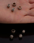 24K Gold Vermeil and 925 Silver Large Hole Bead Rings, Hole Beads Rings, Gold Plated Bead Rings, Jewelry Making Findings, M/VM137