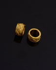 24K Gold Vermeil and 925 Silver Large Hole Bead Rings, Hole Beads Rings, Gold Plated Bead Rings, Jewelry Making Findings, M/VM137