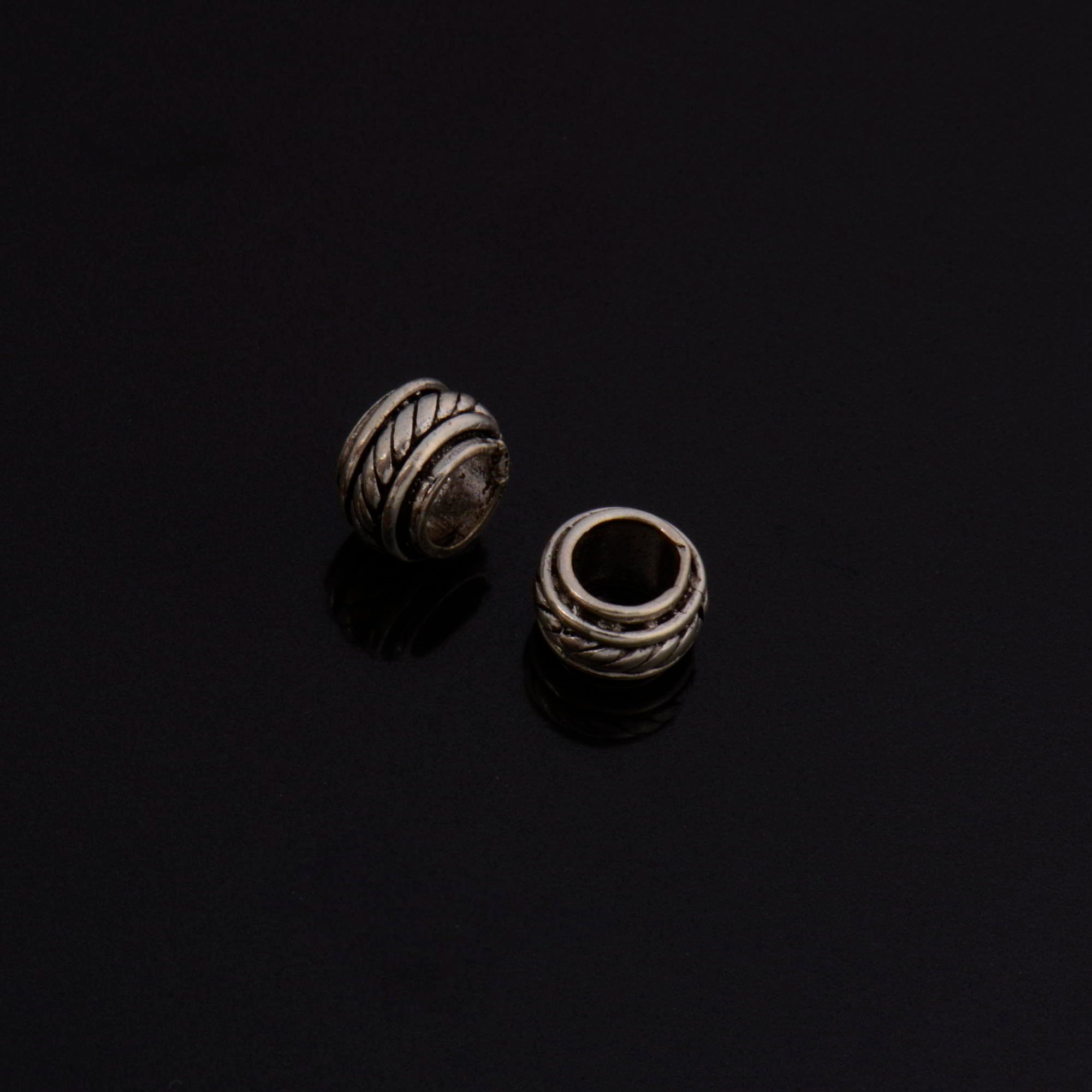 925 Sterling Silver Large Hole Bead Rings, Silver Hole Beads Rings, Solid Silver Rings, Jewelry Making Findings, M138