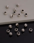 925 Sterling Silver Large Hole Bead Rings, Silver Hole Beads Rings, Solid Silver Rings, Jewelry Making Findings, M139