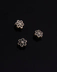925 Sterling Silver Flower Beads, Handmade Silver Spacer Beads, Solid Silver floral Beads, Jewelry Supply, M142
