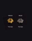 24K Gold Vermeil & 924 Silver Bead Caps, Handmade Silver Bead Caps in Gold, Silver Bead Caps, Spacer Bead Caps, Jewelry Supplies, M/VM143