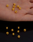 24K Gold Vermeil Separators, Handmade Silver Beads in 24K Gold, 925 Solid Silver Beads, Spacer Beads, Jewelry Supply, VM144