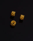 24K Gold Vermeil & 925 Silver Separators, Handmade Silver Beads in 24K Gold, Solid Silver Beads, Spacer Beads, Jewelry Supply, M/VM144