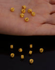 24K Gold Vermeil & 925 Silver Separators, Handmade Silver Beads in 24K Gold, Solid Silver Beads, Spacer Beads, Jewelry Supply, M/VM144
