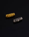 24K Gold Vermeil & 925 Silver Open Work Tube Beads, Tube Beads, Silver Open Work Tube Beads, Silver Tube Beads, Jewelry Findings, S57V-S57